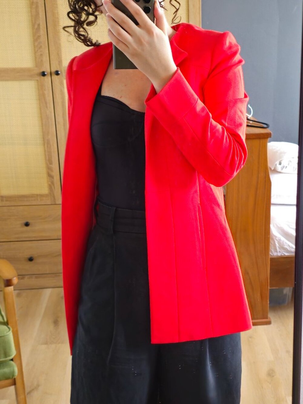 Laura Petites Size 4 Poppy Red Longline Blazer (new with tag)
